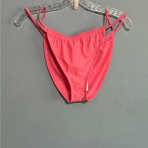 Time and Tru Pink Strappy Bikini Bottom
